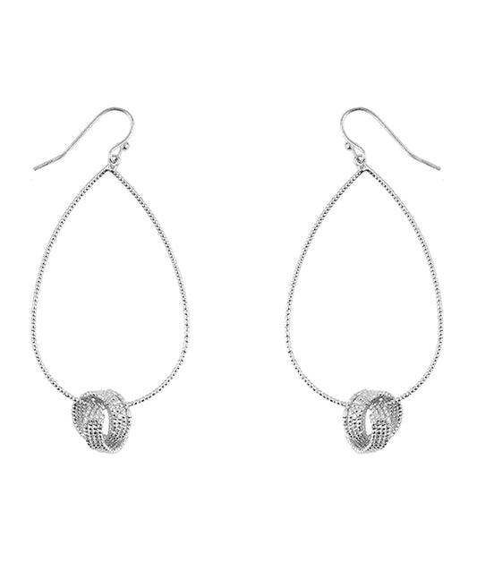 Metal Teardrop Earring