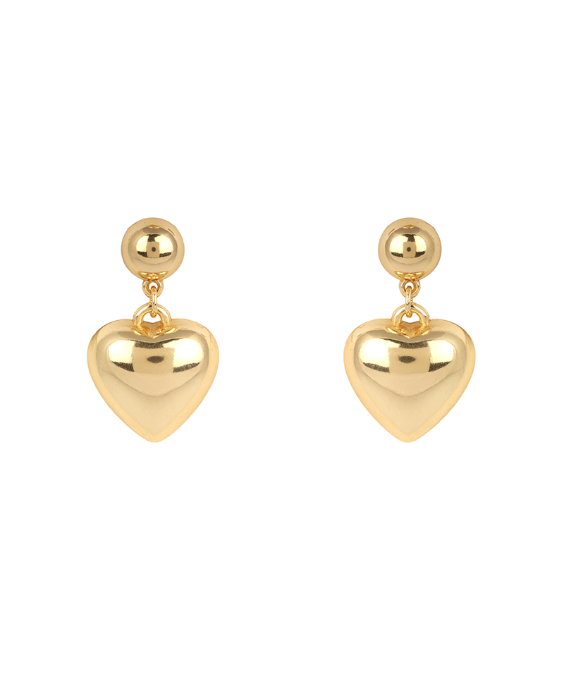 Heart 30mm Post Earring
