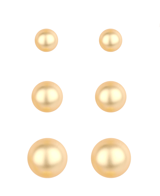 CCB Ball 3 Pair Earring