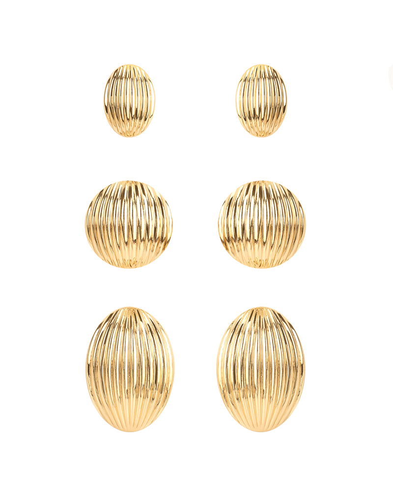 CCB Texture 3 Pair Earring