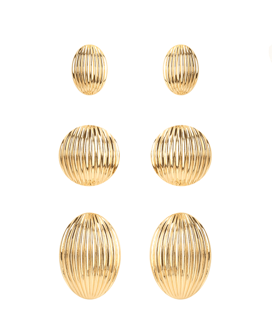 CCB Texture 3 Pair Earring