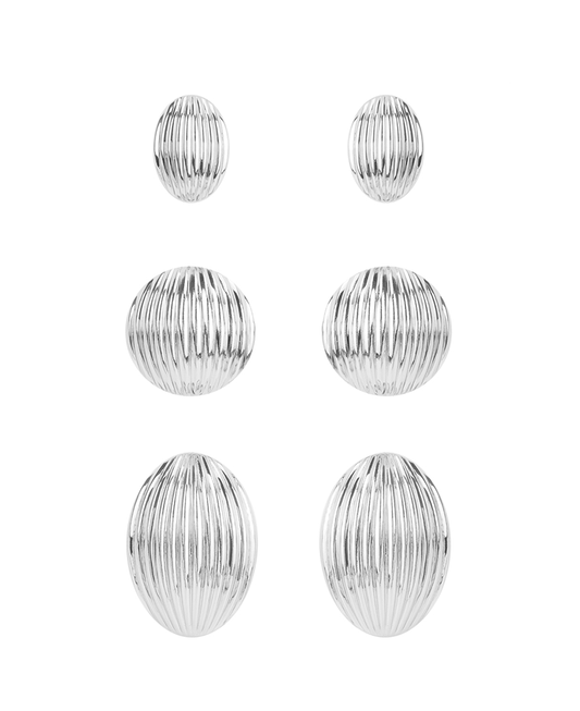 CCB Texture 3 Pair Earring