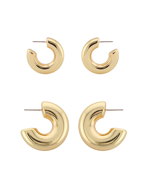 30 / 40mm 2 Pair Hoop Earring