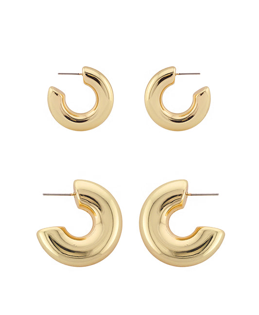 30 / 40mm 2 Pair Hoop Earring