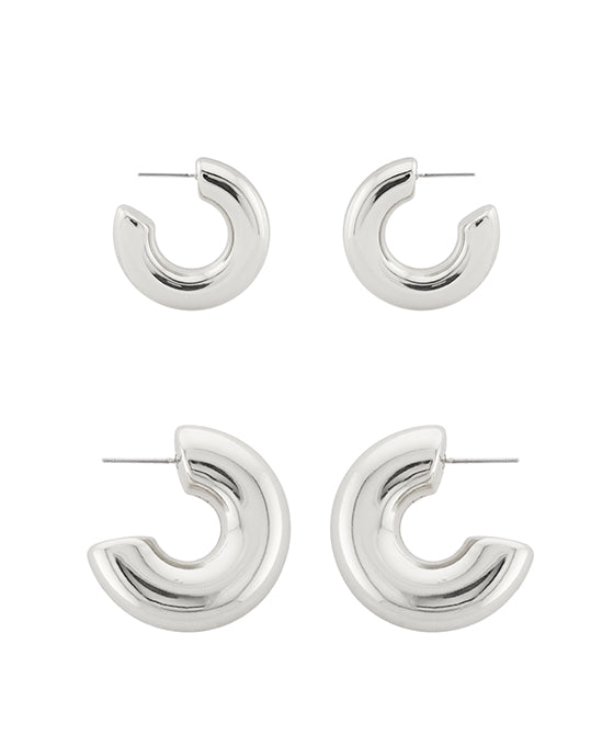 30 / 40mm 2 Pair Hoop Earring