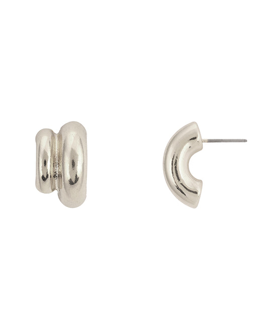 18mm Metal Texture Post Earring