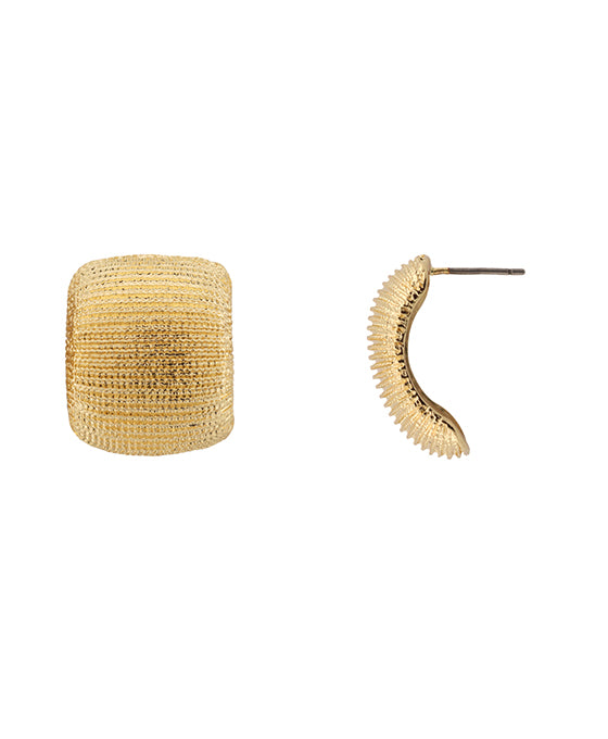 Metal Texture Post Earring