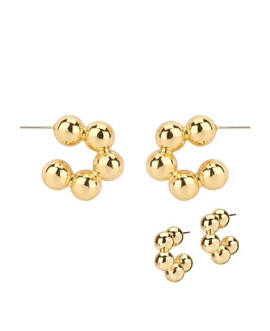 CCB Ball Hoop Earring