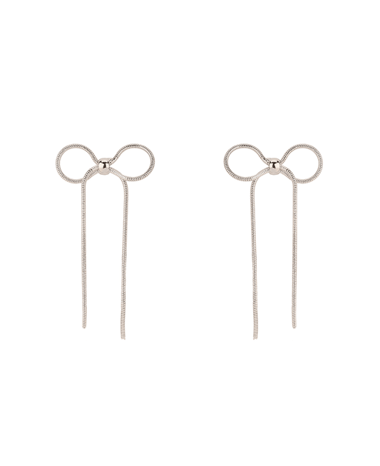 Metal Bow Post Earring