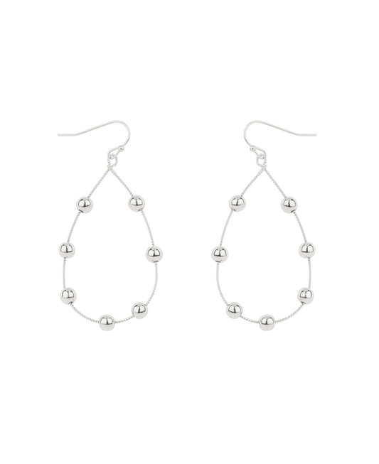 CCB Ball Texture Teardrop Earring