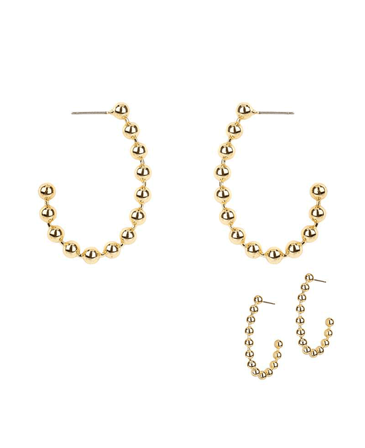 CCB Ball Hoop Earring