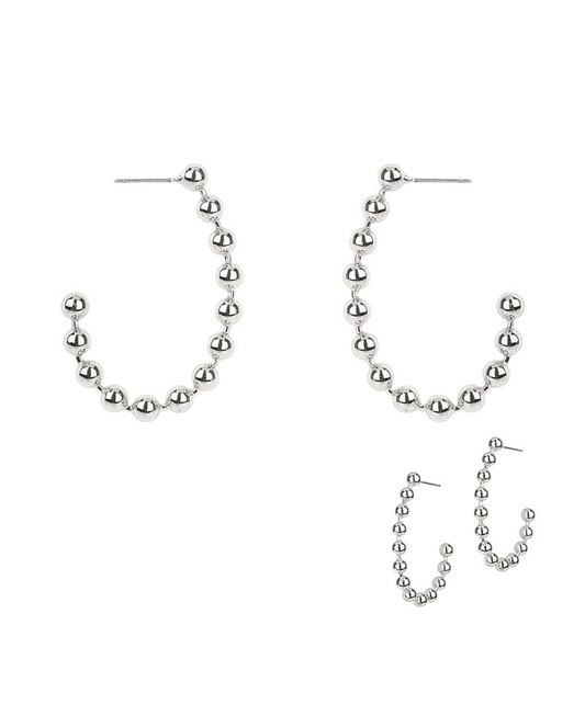 CCB Ball Hoop Earring