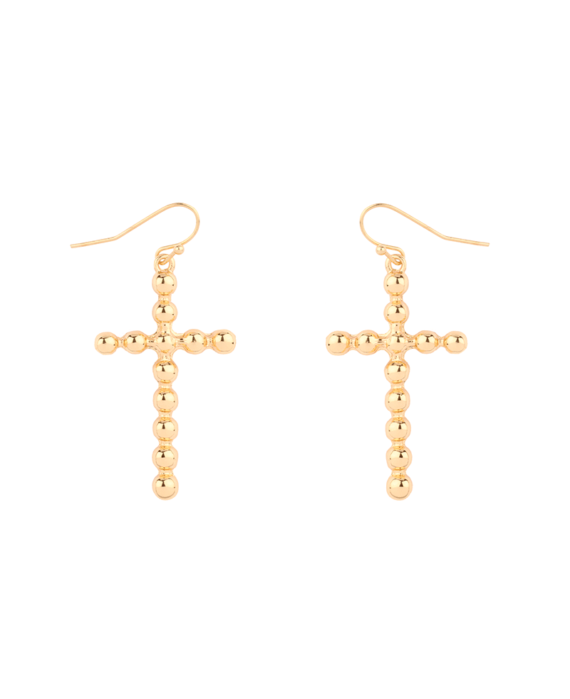 CCB Ball Cross Earring