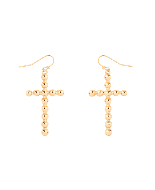 CCB Ball Cross Earring