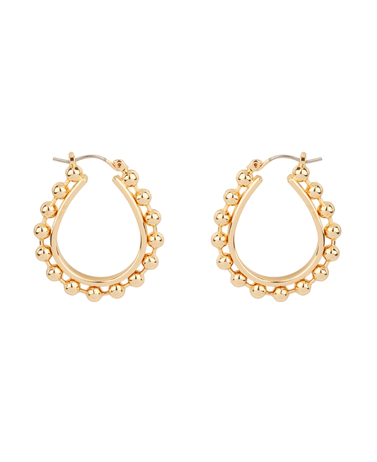 Metal CCB Hoop Pin Catch Earring