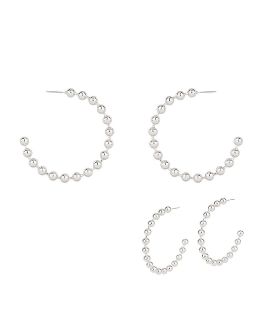 Metal 50mm Hoop Earring