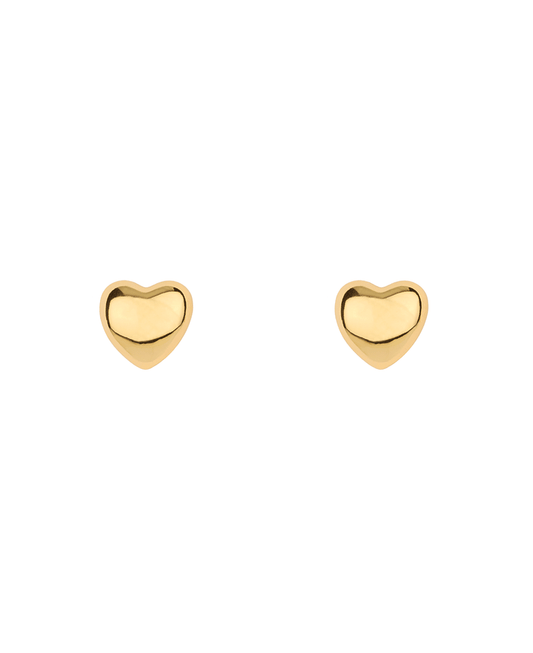 Metal Stainless Steel Heart Post Earring