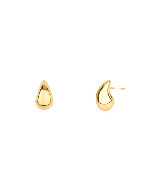 Metal Stainless Steel 32mm Teardrop Post Earring