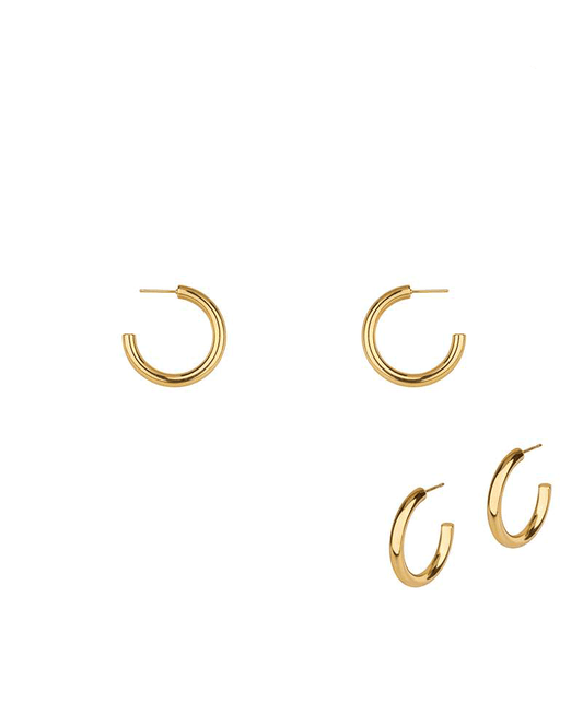 Metal Stainless 25mm Hoop Earring