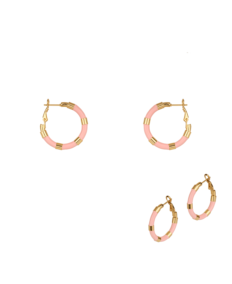 Metal Stainless Color Coating 30mm Hoop Earring