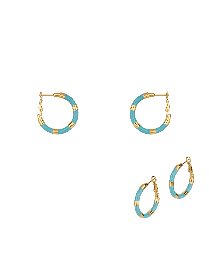 Metal Stainless Color Coating 30mm Hoop Earring