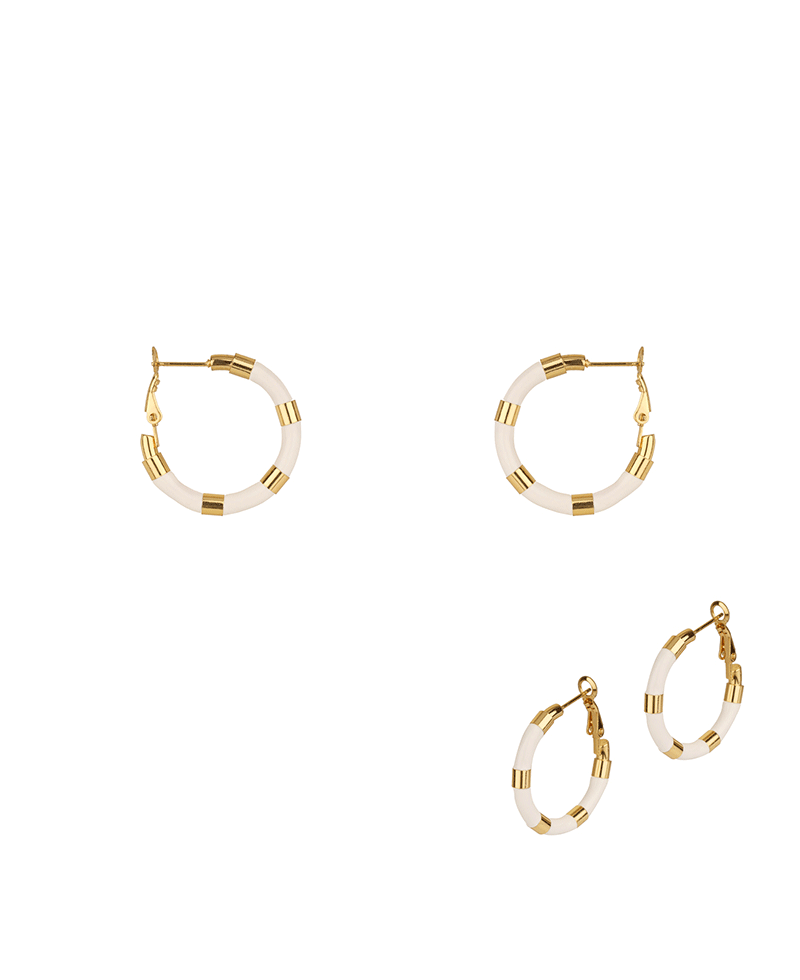 Metal Stainless Color Coating 30mm Hoop Earring