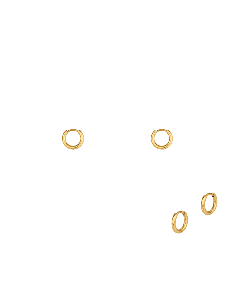 Metal Stainless 11mm Hoop Huggie Earring