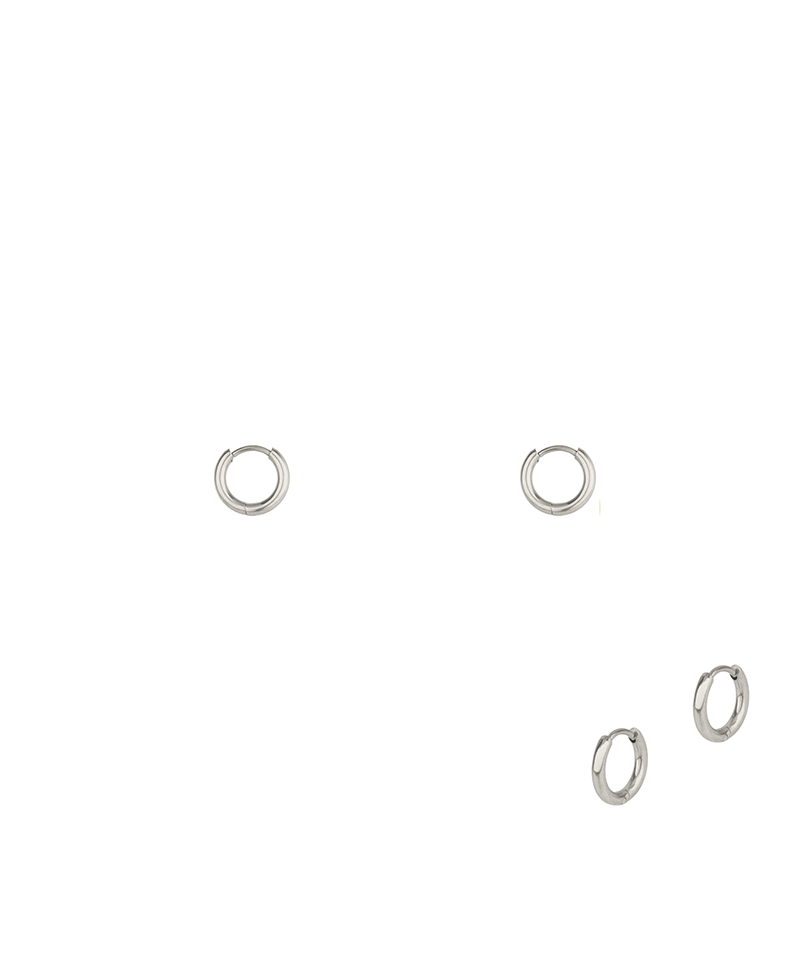 Metal Stainless 11mm Hoop Huggie Earring