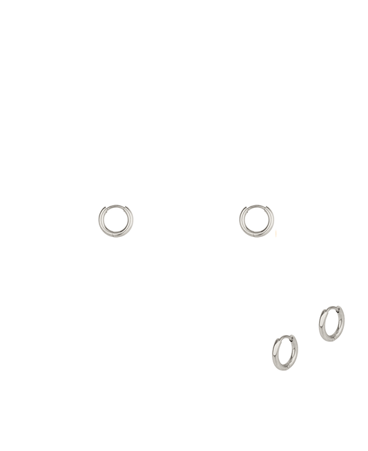 Metal Stainless 11mm Hoop Huggie Earring