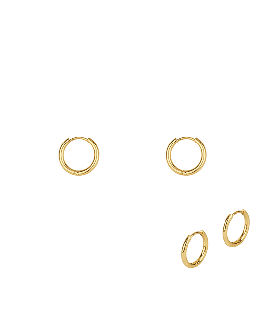Metal Stainless 18mm Hoop Huggie Earring