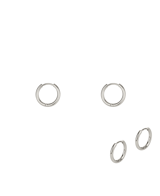 Metal Stainless 18mm Hoop Huggie Earring