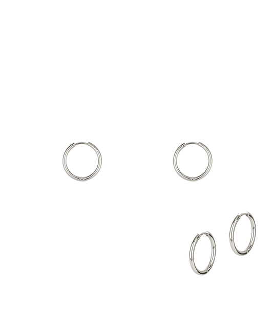 Metal Stainless 20mm Hoop Huggie Earring