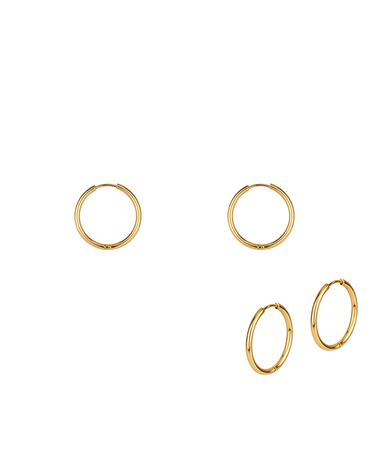 Metal Stainless 24mm Hoop Huggie Earring