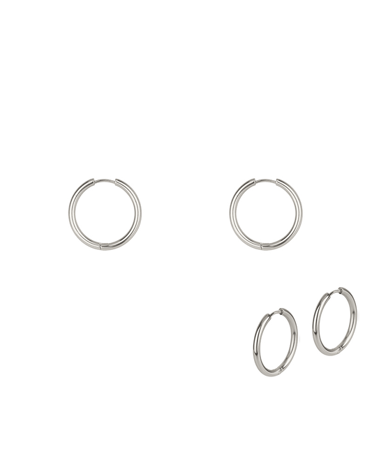 Metal Stainless 25mm Hoop Huggie Earring