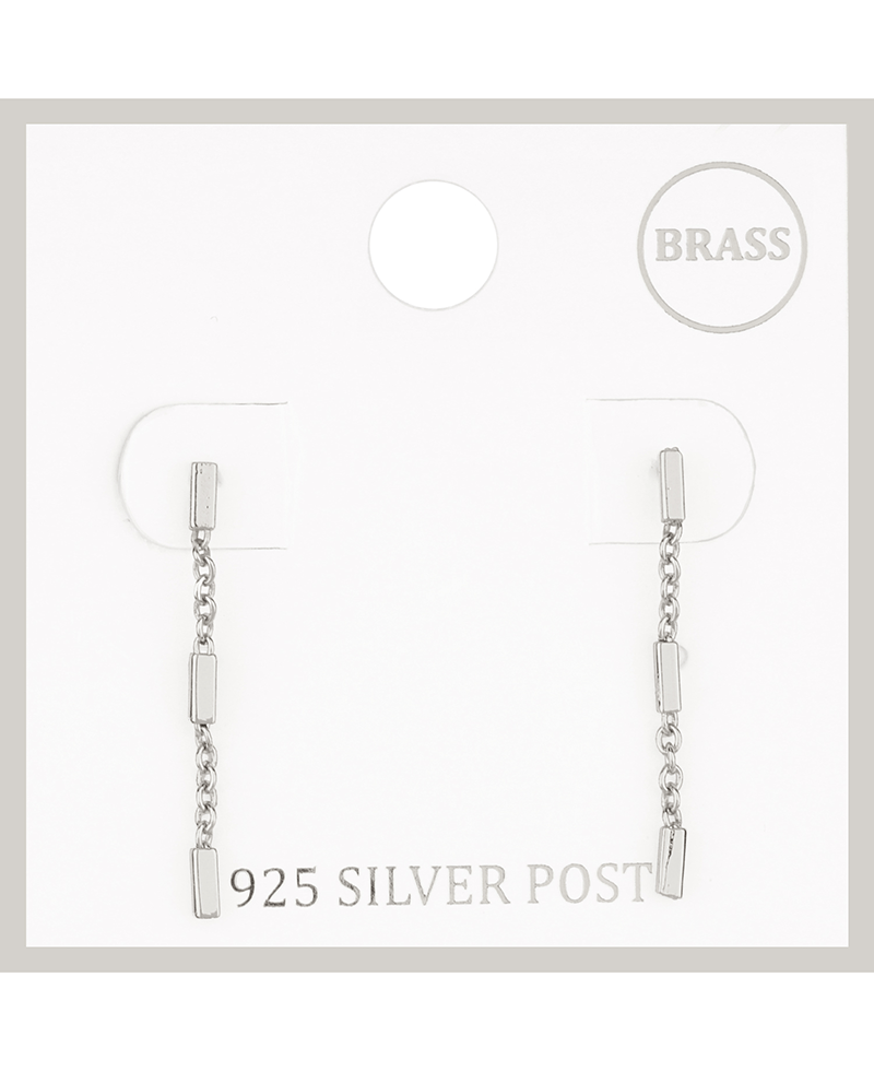 Brass Bar Post Earring