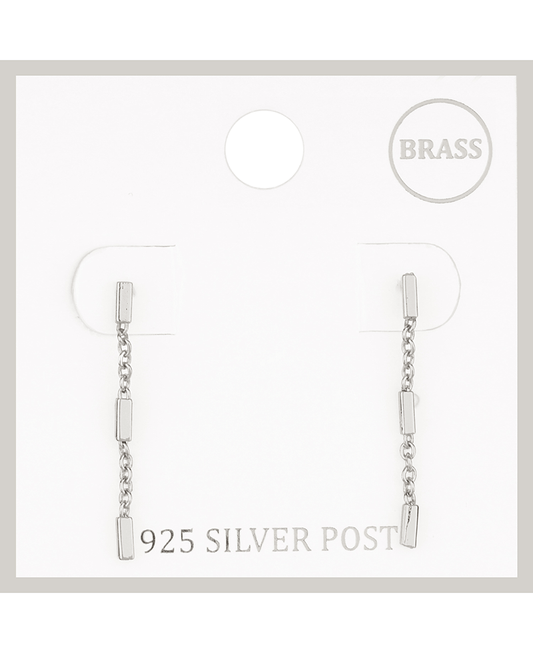Brass Bar Post Earring