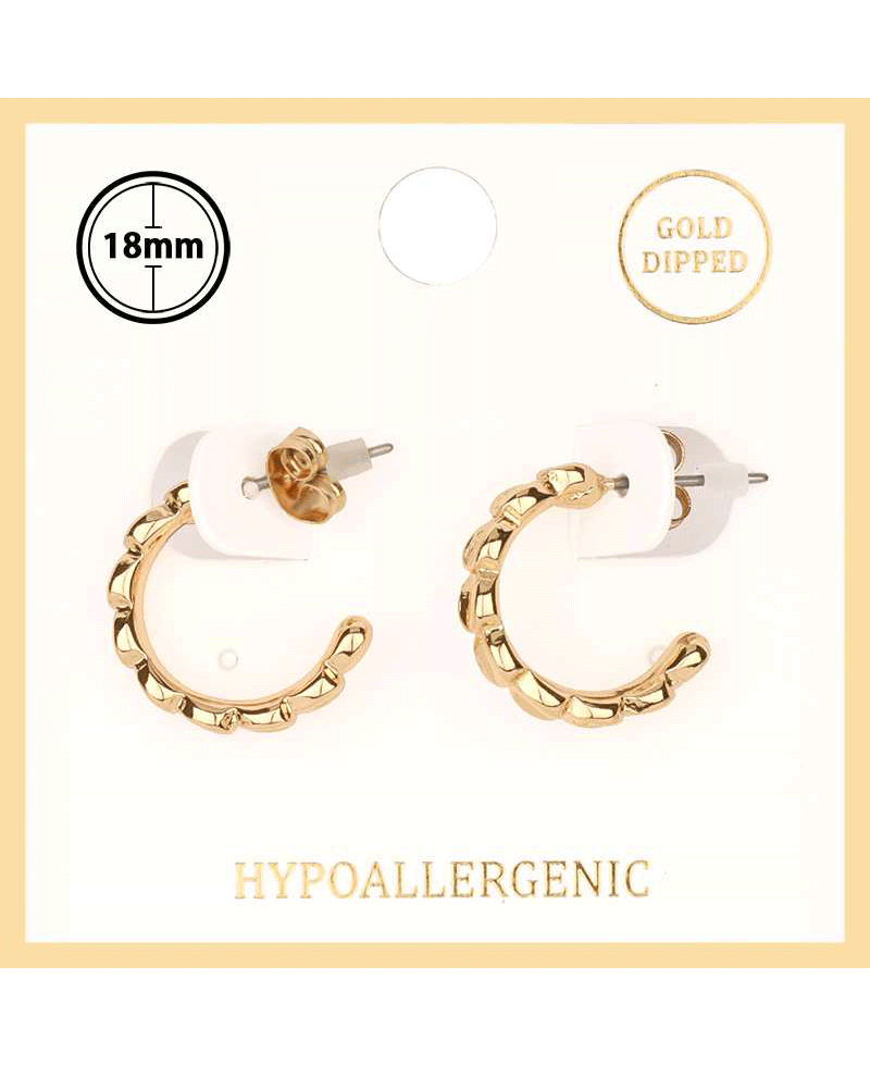 Metal 18mm Hoop Earring