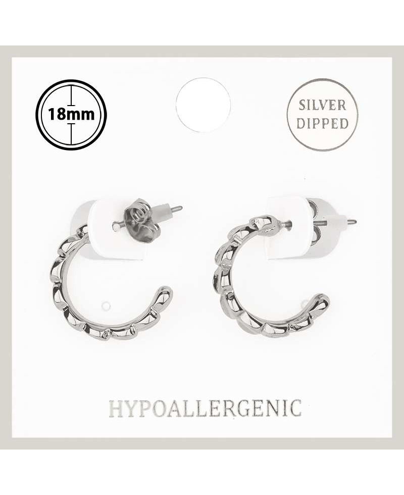 Metal 18mm Hoop Earring