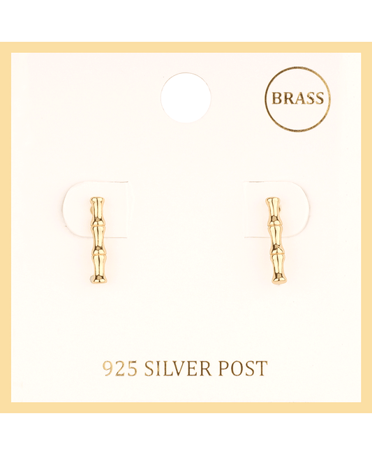 Metal Sterling Silver Texture Post Earring