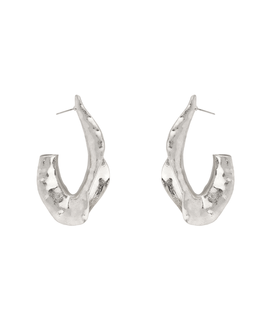 Metal Texture Hoop Earring