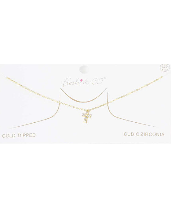 CZ Cross Necklace