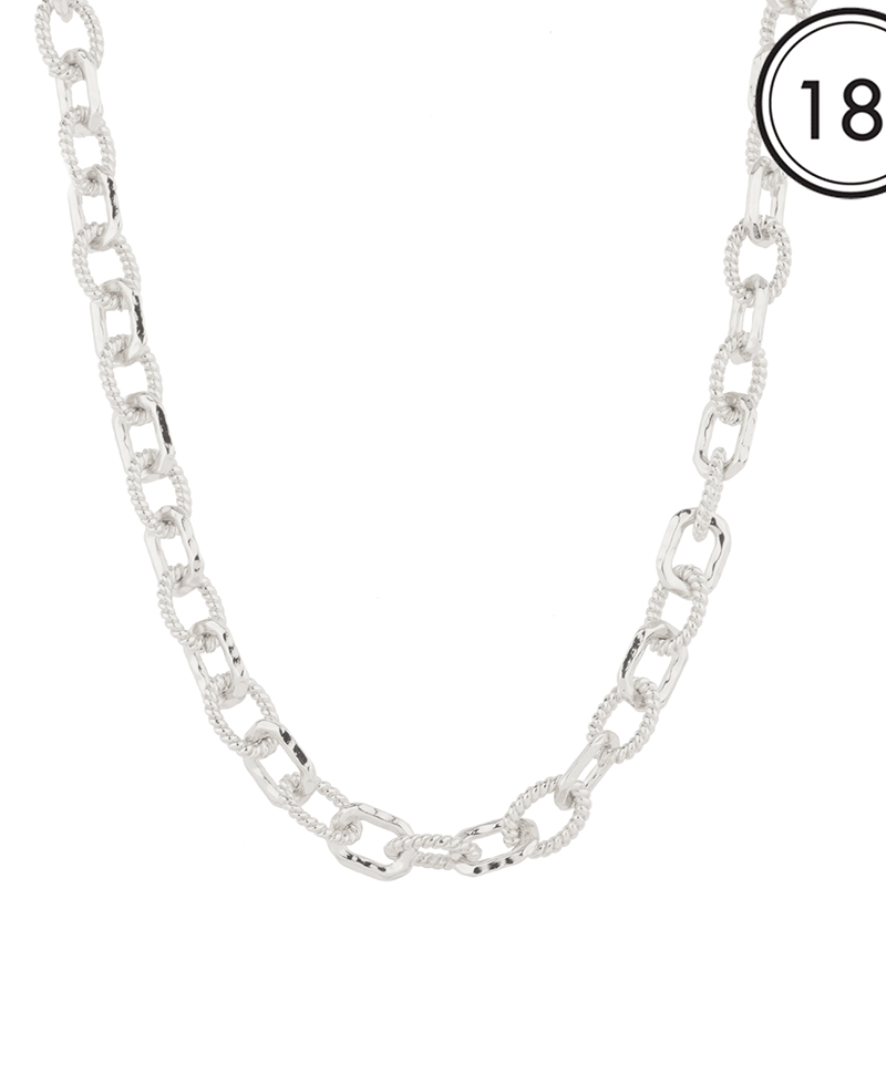 Metal Link Necklace - 18"