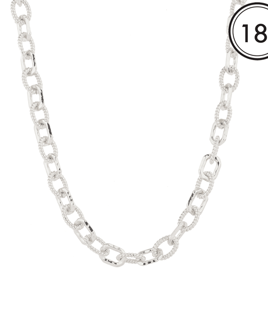 Metal Link Necklace - 18"