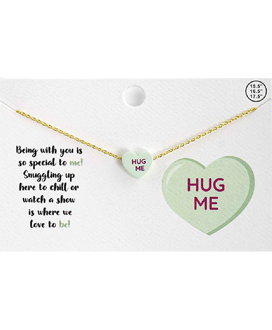 HUG ME Heart Necklace