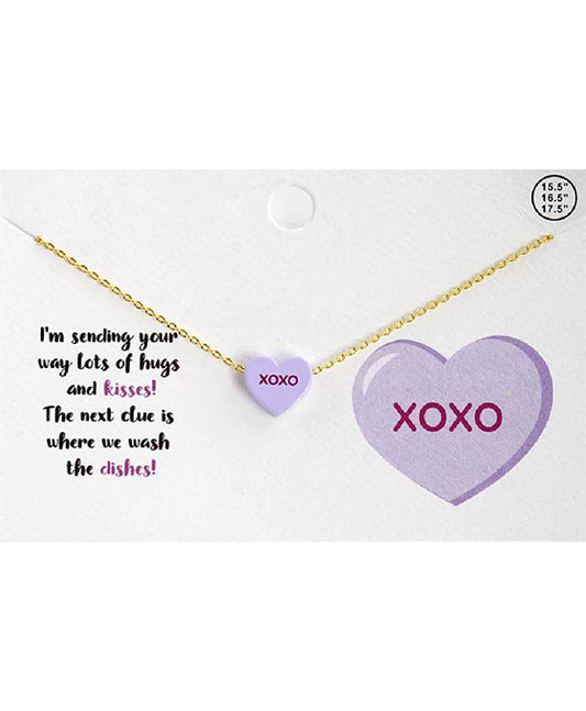 XOXO Heart Necklace