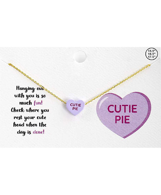 CUTIE PIE Heart Necklace