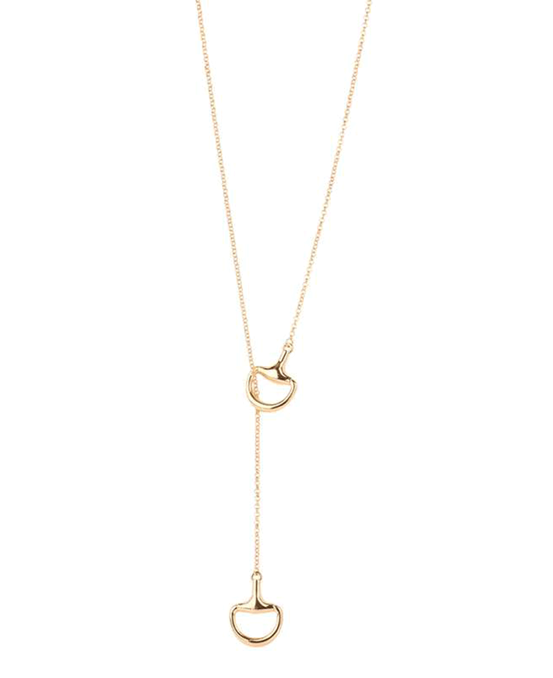 Metal Horsebit Necklace