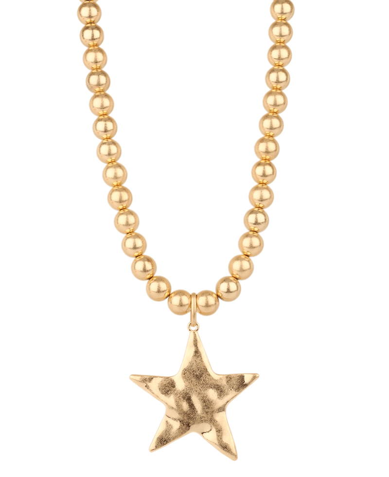 Metal Star CCB Necklace