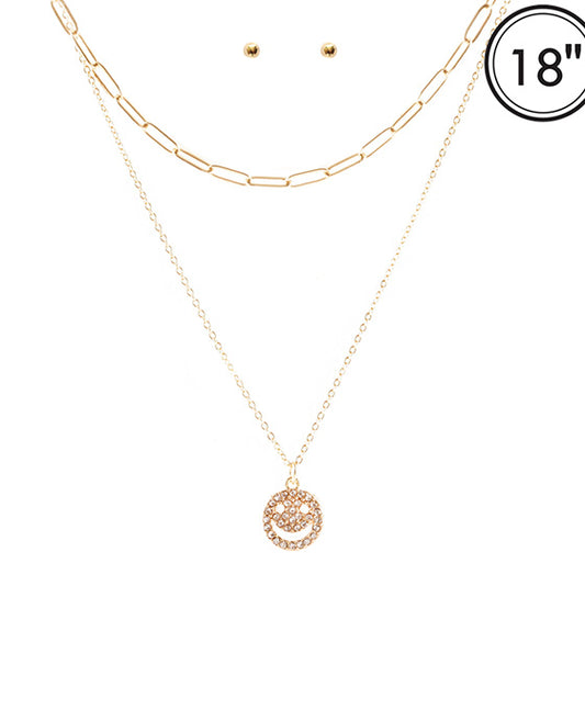 Paved Necklace Set