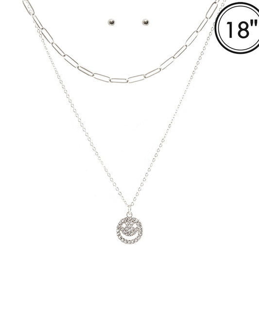 Paved Necklace Set